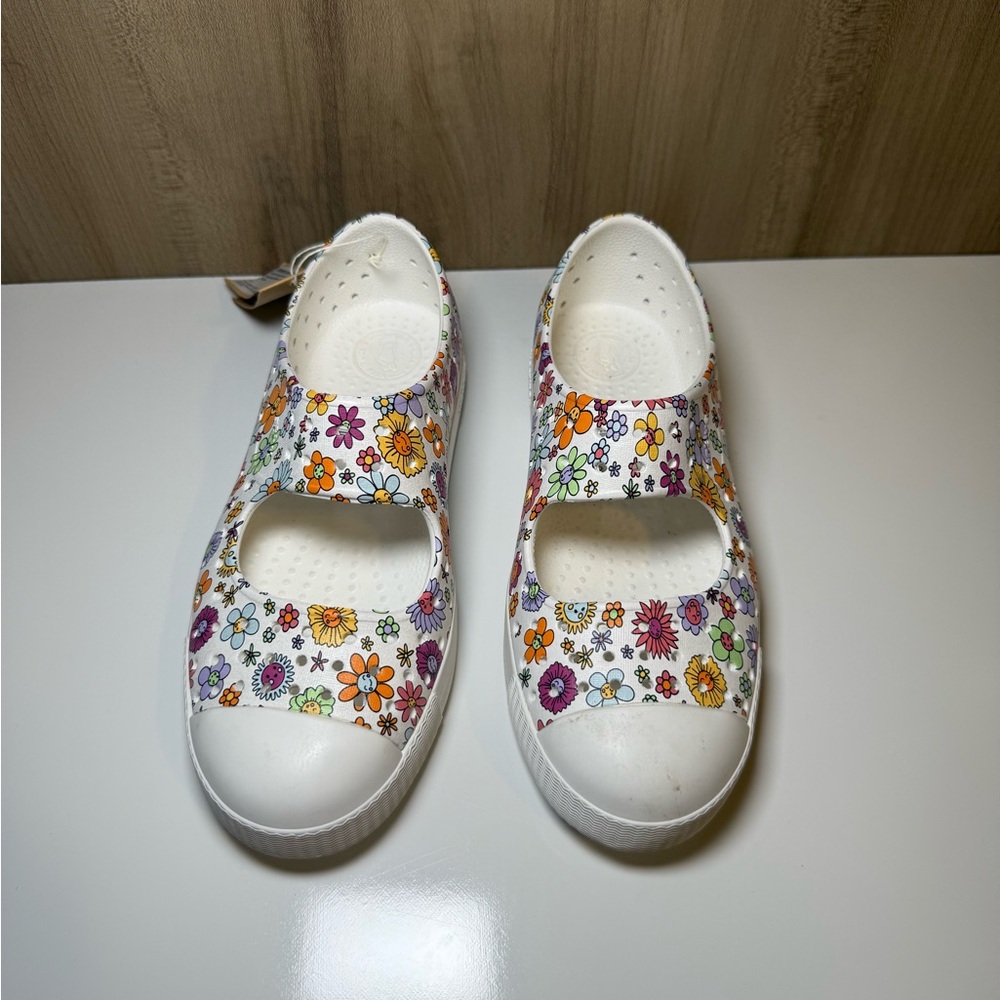 Native Shoes White Sneakers with Floral Design